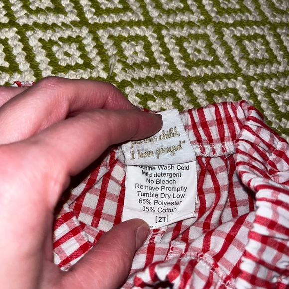NWOTs Lullaby Set red gingham plaid stretchy shorts - Picture 3 of 4